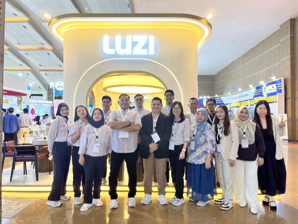 Tim PT Multisari Indoprima dan LUZI dalam ajang pameran ICI Jakarta 2026 di JIEXPO Kemayoran 6-8 Mei 2026.