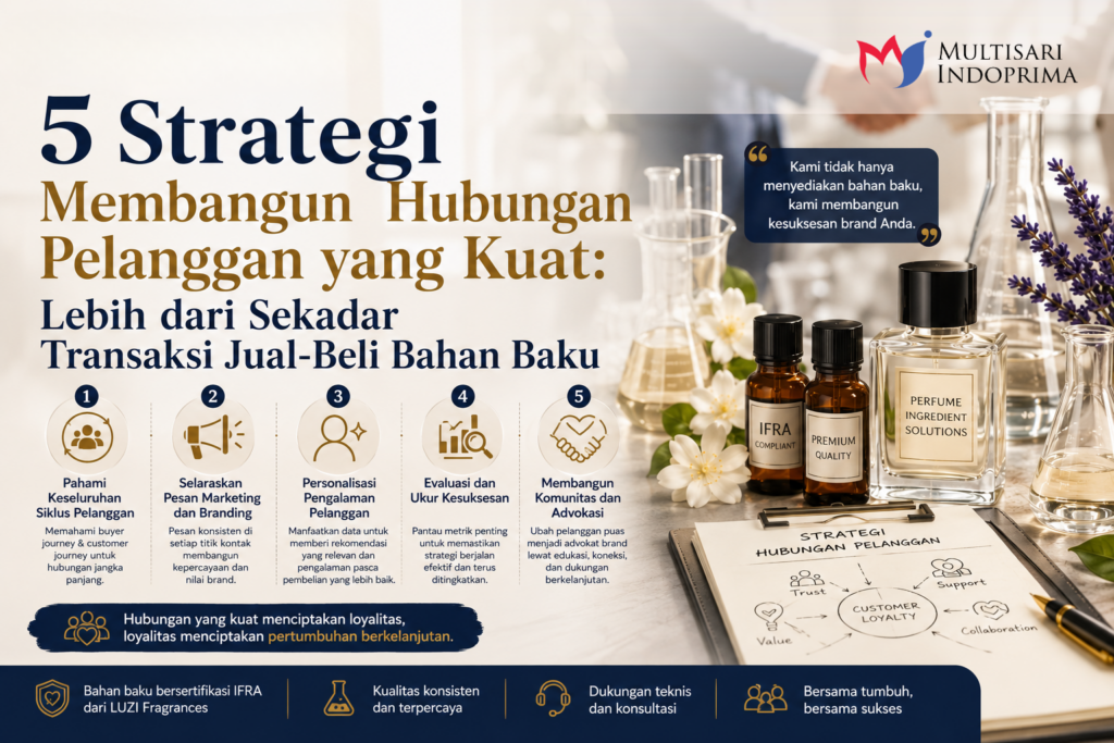 diagram siklus 5 strategi manajemen hubungan pelanggan berkelanjutan